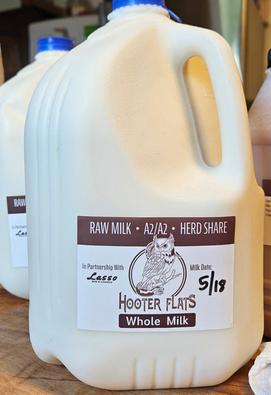 Raw Milk - Jersey Cow Herd Share = 1 gallon