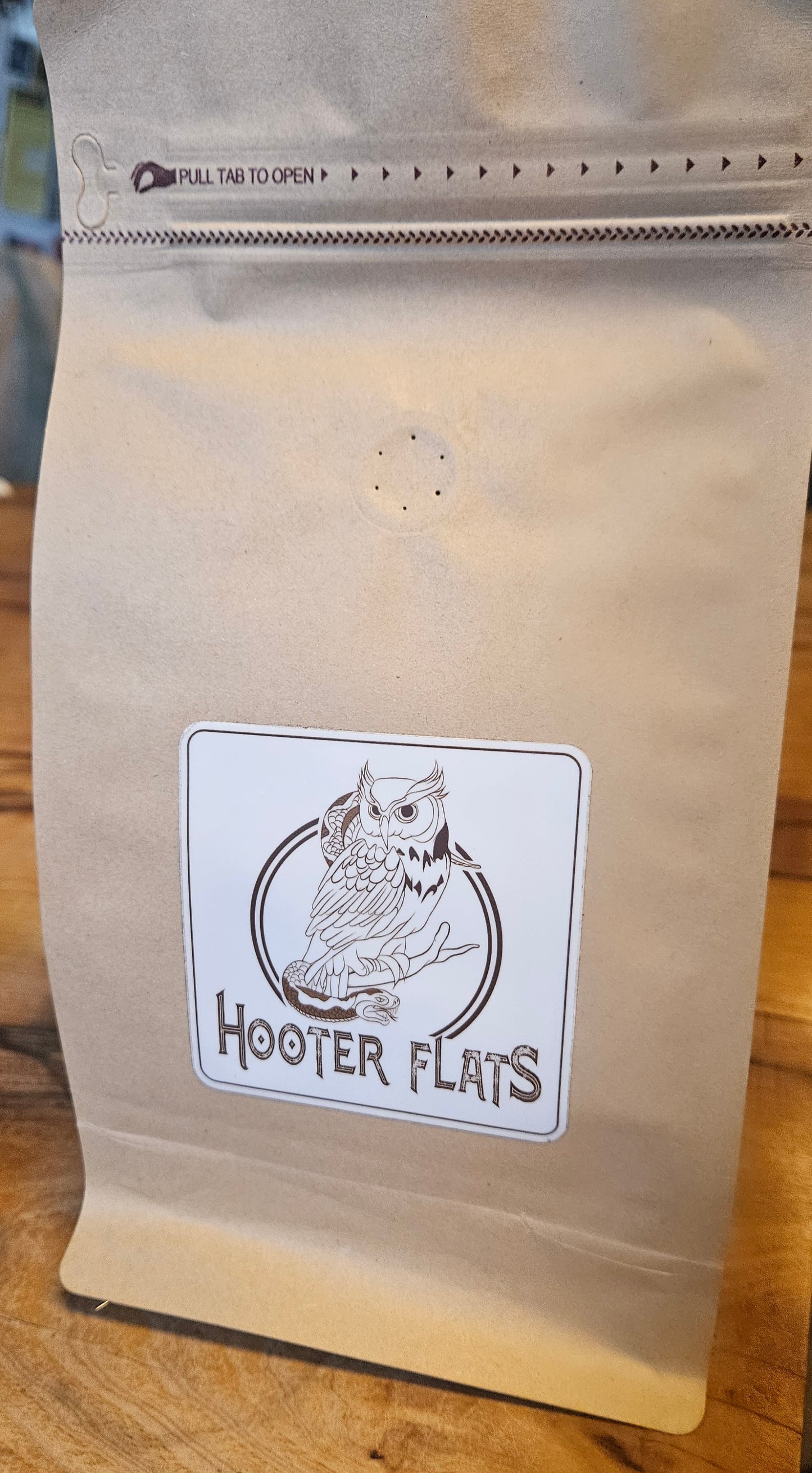Hooter Flats Custom Blend Whole Bean Espresso 12 0z